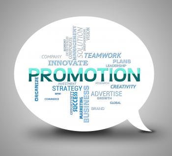Promotion Bubble Represents Discounts Communication And Dialog
