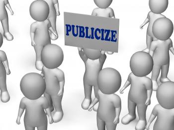 Publicize Board Character Shows Product Advertising Or Business Public