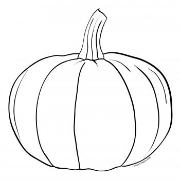 Pumpkin Black And White Clipart 8 In Lovely Outline Clip Art ...