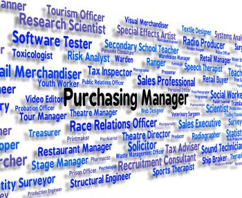 Purchasing Manager Indicates Word Client And Buy