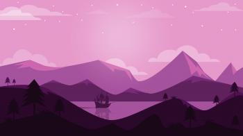 Purple Scene Landscape Minimal 4K Wallpapers | HD Wallpapers | ID #24215