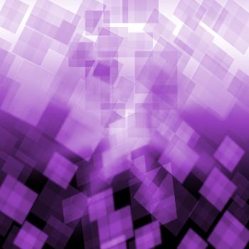 Purple Cubes Background Means Repetitive Pattern Or Wallpaper