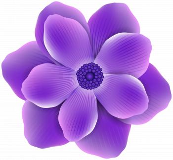Purple flower clip-art