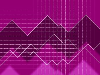 Purple Spikes Background Means Peaks And Jagged Lines