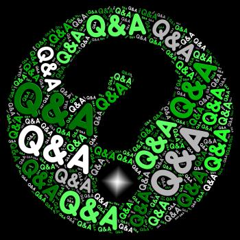 QA Question Mark Indicates Questions And Answers Responding