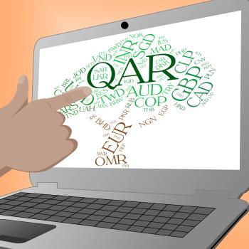 Qar Currency Indicates Exchange Rate And Fx