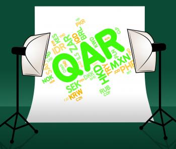 Qar Currency Indicates Qatari Rial And Currencies