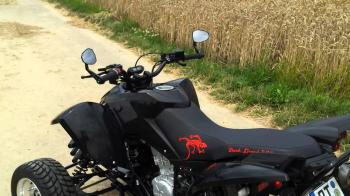 Triton 450 supermoto Quad black lizard - YouTube