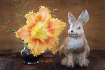 Rabbit n Flower