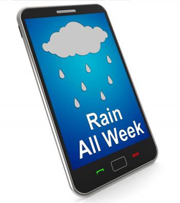 Rain All Week On Mobile Shows Wet Miserable Weather