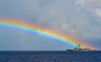 Rainbow on the Ocean
