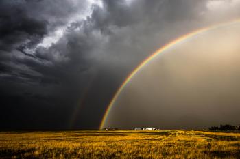 A double rainbow in the wake of a storm • Earth.com