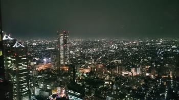 Rainy tokyo at night