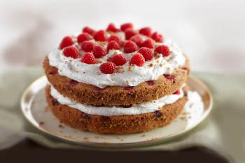 Hazelnut Raspberry Cream Cake
