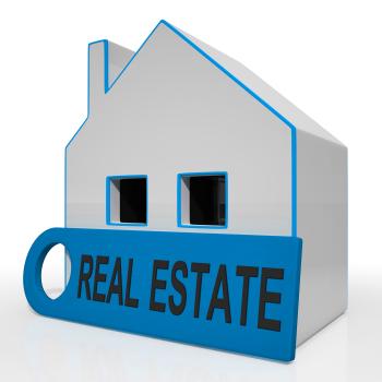 Real Estate House Means Homes Or Buildings On Property Market