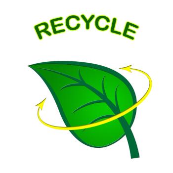 Recycle Leaf Represents Earth Friendly And Conservation
