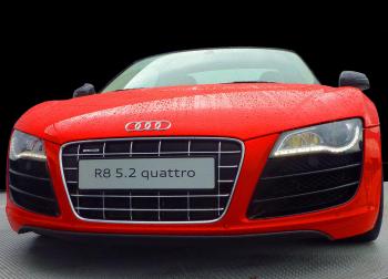 Red Audi R8 Quattro