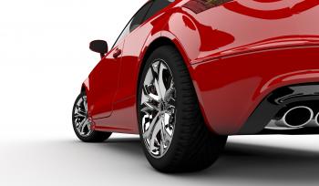 Red car rear view 52763 - Automotive Wallpapers - Traffic