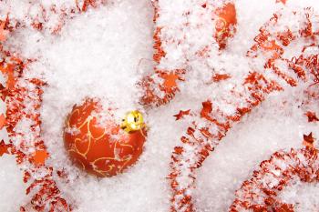 Red christmas ball ornament