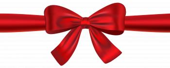 Red Ribbon and Bow PNG Clipart Image | Gallery Yopriceville - High ...