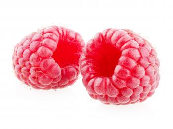 Red ripe berry raspberries
