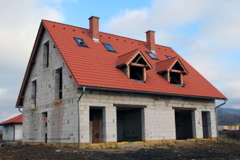 House with red roof