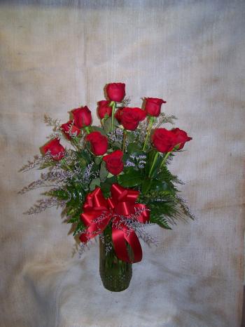 Dozen Red Roses Arranged in Bellevue, NE | Bellevue Florist