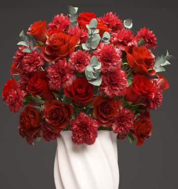 Bouquet of red roses 3D | CGTrader