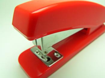 Red stapler