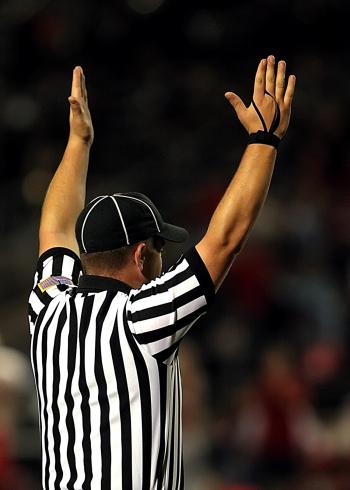 Referee Raising Both Hands
