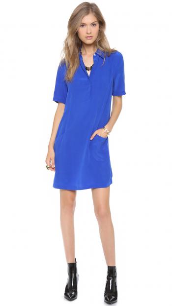 Lyst - Equipment Larkin Dress in Blue