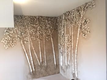 Sculptural Mural Bas Relief Custom Wall Art : G. Go Decorative