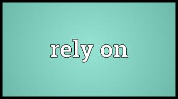 Rely on Meaning - YouTube
