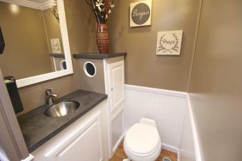 2 Stall Restroom Trailer Rental - PARTYTIME RENTALS