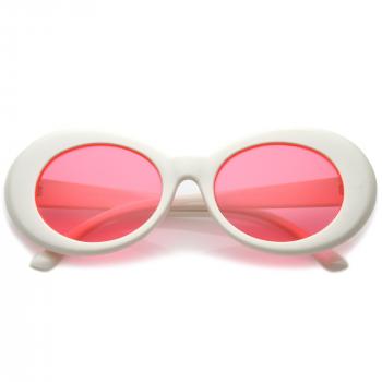 Women's Retro Disco Clout Oval Pantone Lens Sunglasses 51mm - zeroUV