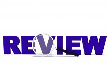 Review Word Shows Reviewing Evaluating Evaluate And Reviews