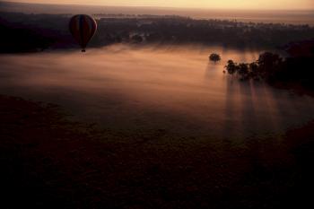 Riding on the Hot Air Balloon