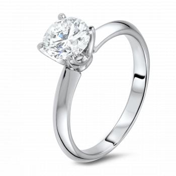 Diamond ring in 18k white gold – Diamondland