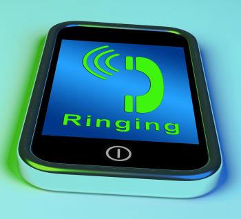 Ringing Icon On A Mobile Phone Showing Smartphone Call