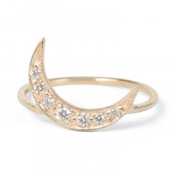 Crescent Moon Ring - Catbird