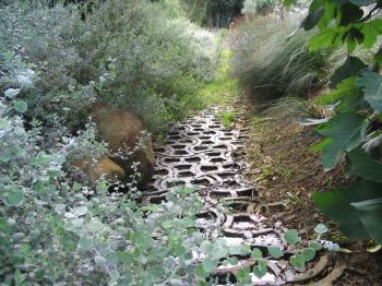Riverbed erosion control with Terrafix blocks