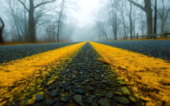 Road Close-Up Mist Wallpaper (1920x1200)