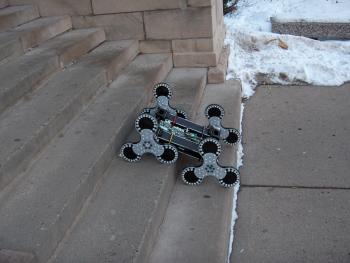 Robot on stairs