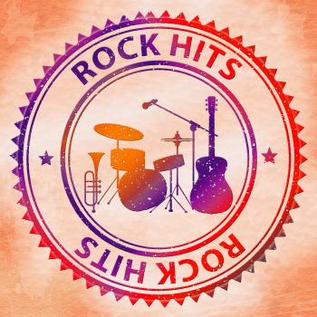 Rock Hits Indicates Sound Track And Audio