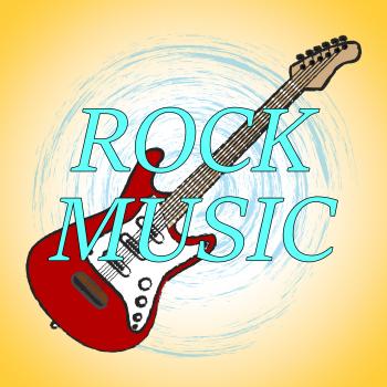 Rock Music Shows Sound Track And Acoustic
