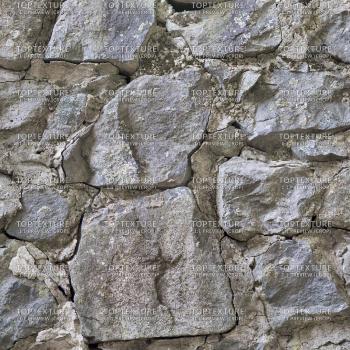 Big Rock Stone Wall - Top Texture