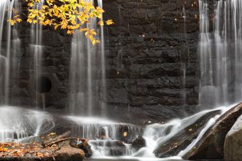 Rock Wall Autumn Falls