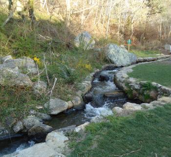 Rocky brook stream