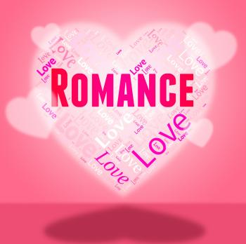 Romance Heart Indicates In Love And Affection
