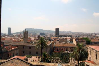 Rooftop view of the city of Barcelona, S